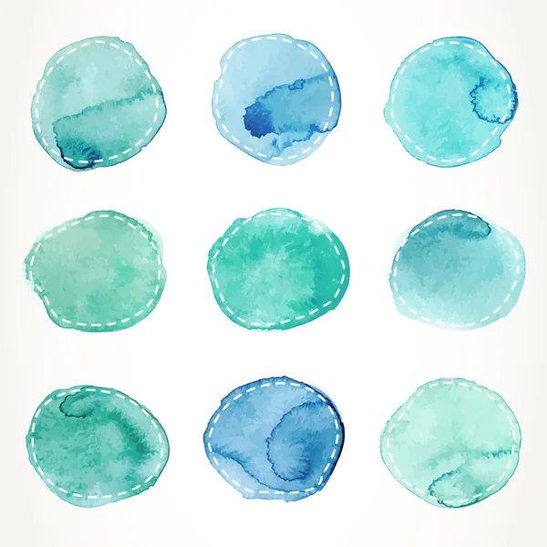 Kesikli suluboya daireler