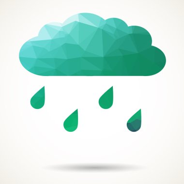 Yeşil üçgen bulut