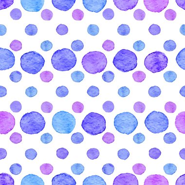 Sorunsuz suluboya nokta deseni