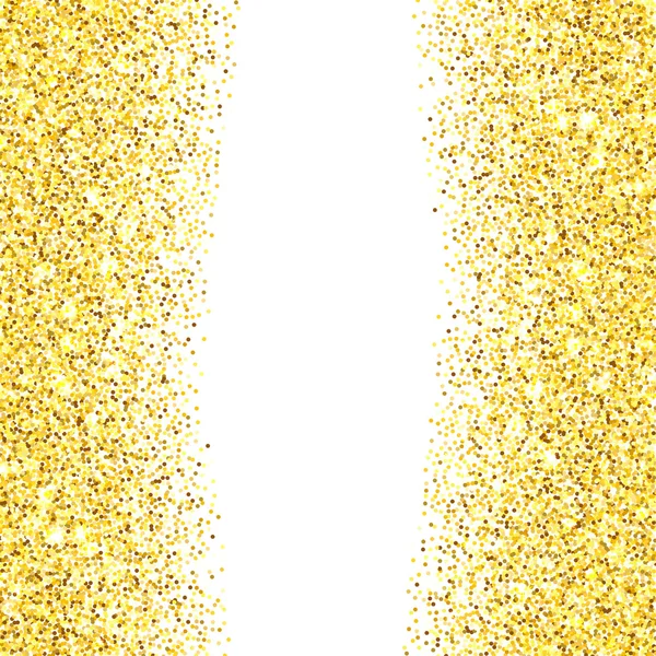 Or paillettes bordure texturée — Image vectorielle