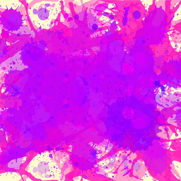 Latar belakang cat cat cat air pink dan ungu - Stok Vektor