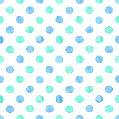 Sorunsuz suluboya nokta deseni