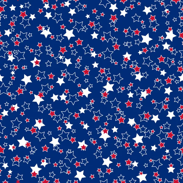 Estrelas americanas padrão sem costura — Vetor de Stock