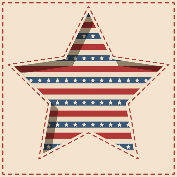 American star background. — Stock Vector
