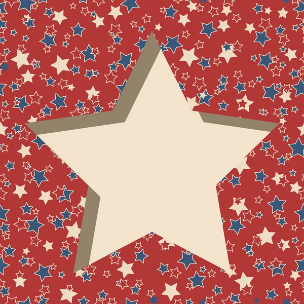 Americká hvězda rám. — Stockový vektor