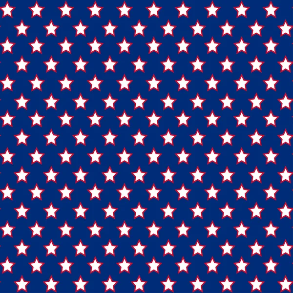 American stars seamless pattern — Stock Vector