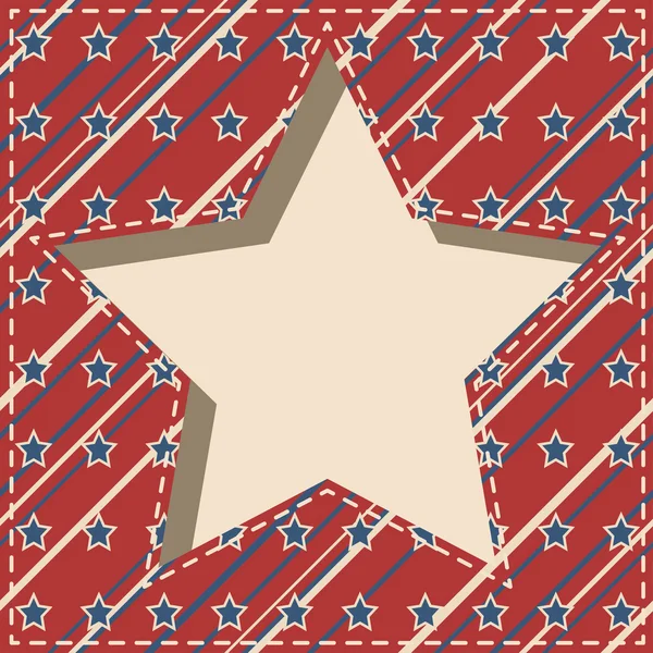 American star frame. — Stock Vector