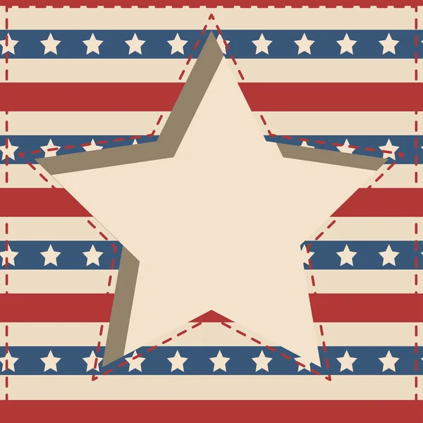 American star frame. — Stock Vector