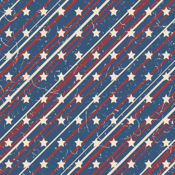 American stars and stripes pattern — Stock Vector