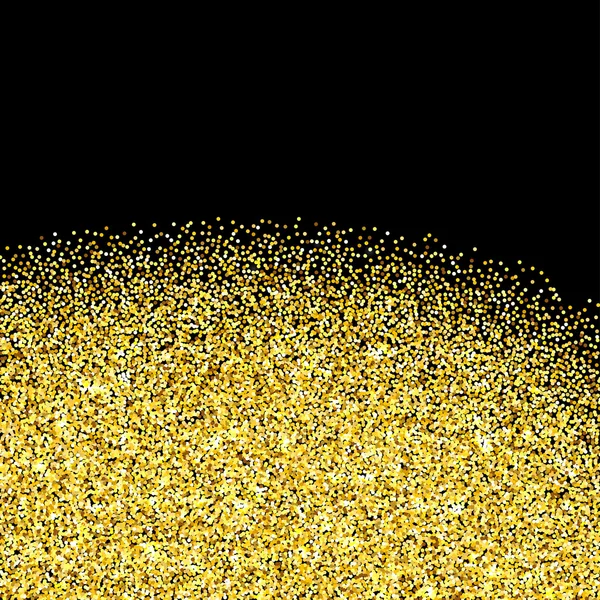 Gold glitter texturierter Rand — Stockvektor