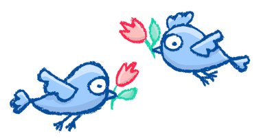 sevimli küçük kuşlar