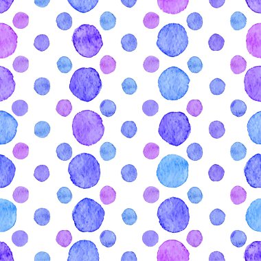 Sorunsuz suluboya nokta deseni