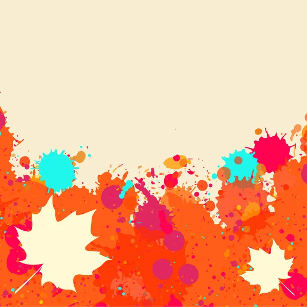 Podzimní akvarel — Stockový vektor