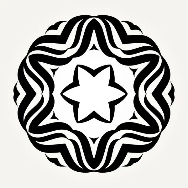 Mandala de doodle ornamentado — Vetor de Stock