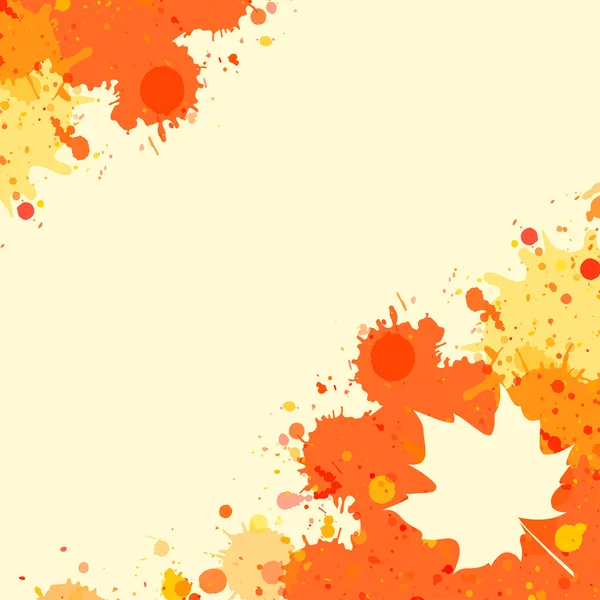 Watercolor autumn frame — Stock Vector