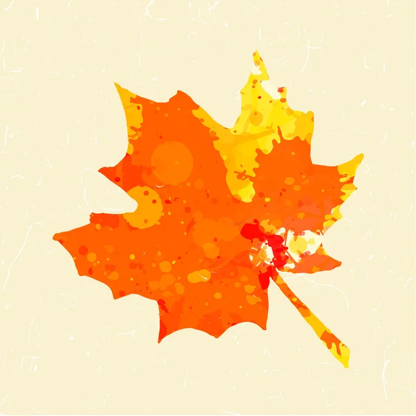 Feuille d'érable d'automne — Image vectorielle