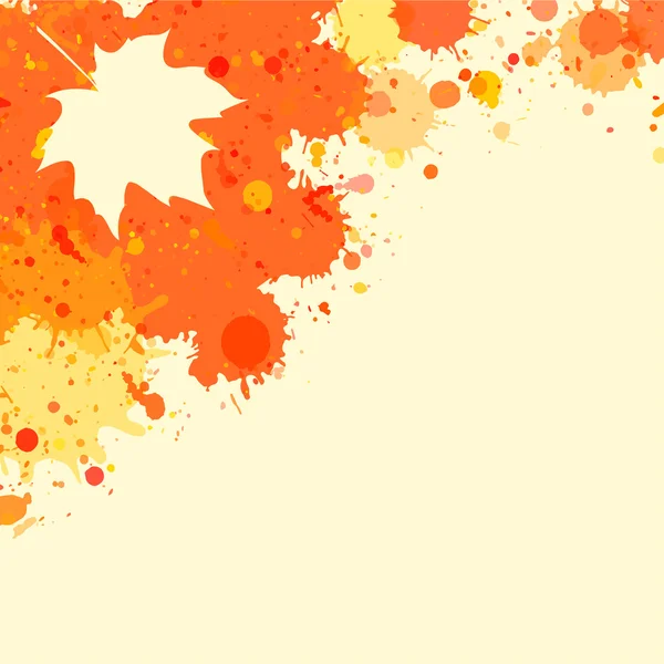 Acquerello autunno cornice — Vettoriale Stock