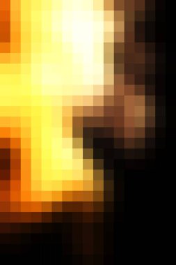 Vektör kare soyut mozaik fayans sarı ve siyah arkaplan, dikey biçim.