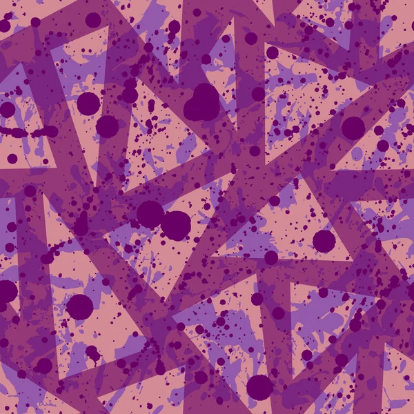Pinkfarbene Farbspritzer Nahtloses Muster Abstrakter Mehrfarbiger Vektorhintergrund Bunte Design Tapete — Stockvektor