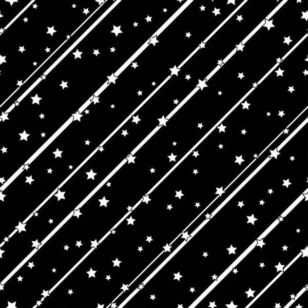 Американские Патриотические Звезды Полосы Черно Белом Цвете Векторный Фон Дня — стоковый вектор