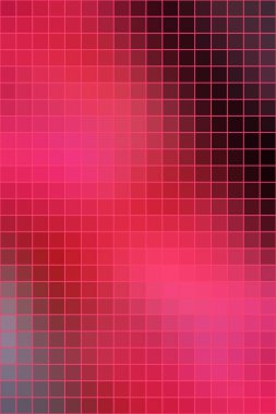 Vektör soyut kare mozaik parlak kırmızı fayans arkaplan, dikey biçim.