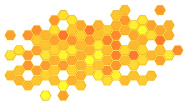 Abstract honeycomb background clipart