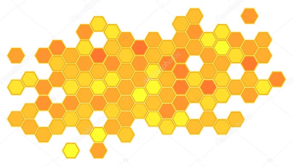 Abstract honeycomb background