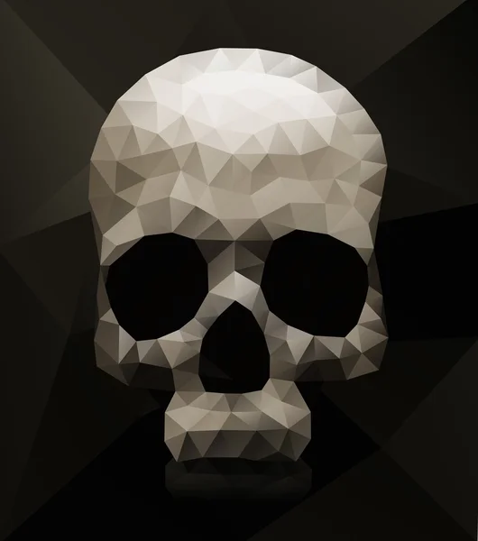 Geometric skull — Stock Vector