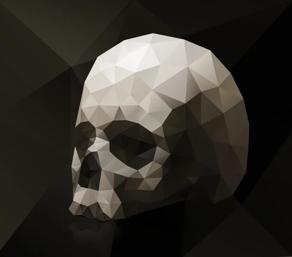 Треугольный череп — стоковый вектор