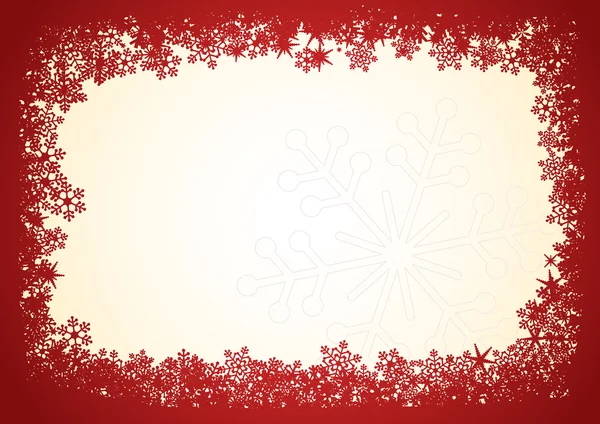 Christmas-frame-red — Stock Vector