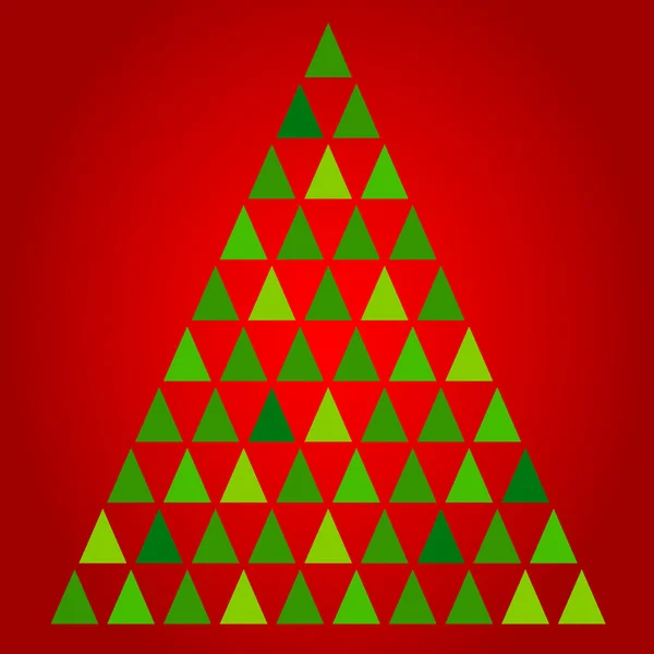 Árbol de Navidad abstracto — Vector de stock