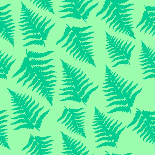 Fern bladeren naadloze patroon — Stockvector