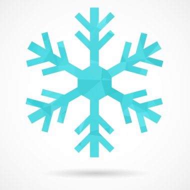 soyut geometrik kar tanesi