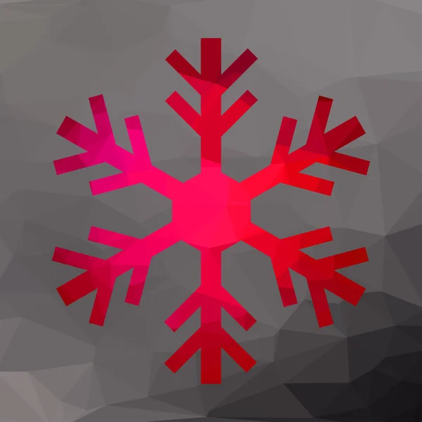 Абстрактная рождественская геометрическая снежинка — стоковый вектор