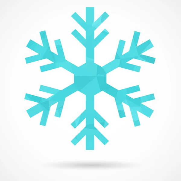 Abstract geometric snowflake — Stock Vector