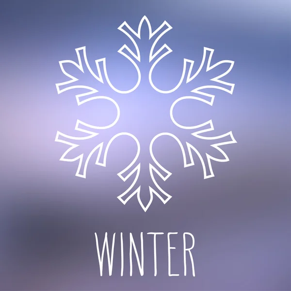 雪花和冬季 — 图库矢量图片
