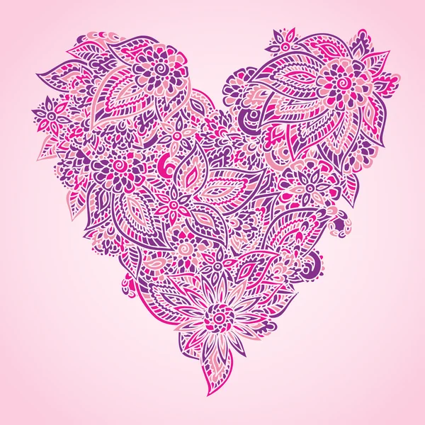 Ornate heart — Stock Vector