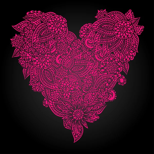 Ornate heart — Stock Vector