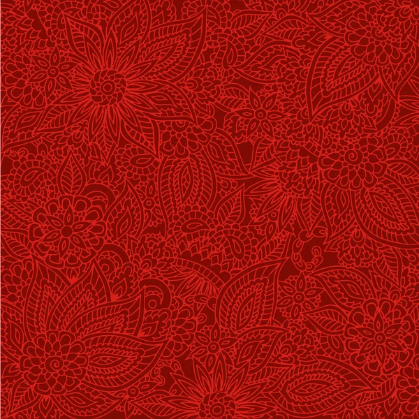 Röd Doodle bakgrund — Stock vektor