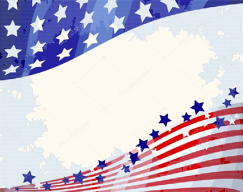 American flowing background