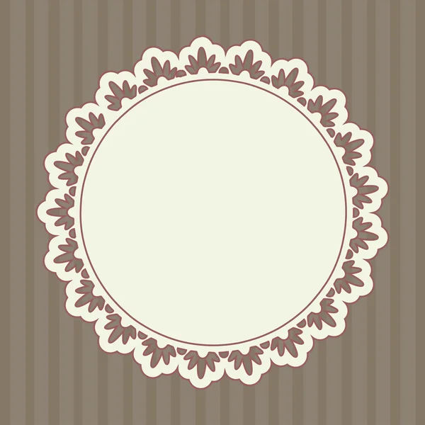 Round ornate frame — Stock Vector