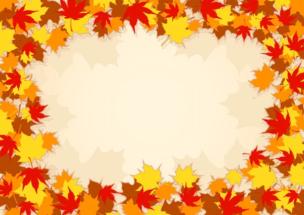 Autumn frame — Stock Vector