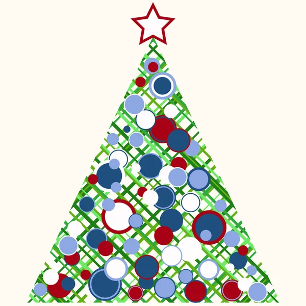 Stilisierter Weihnachtsbaum — Stockvektor