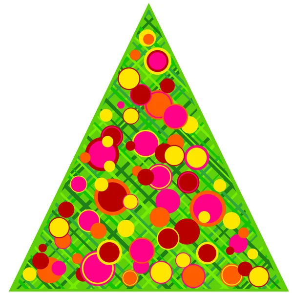 Stilisierter Weihnachtsbaum — Stockvektor