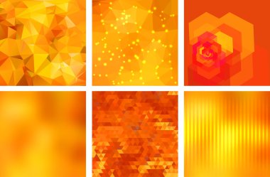 Geometrik arka planlar Set