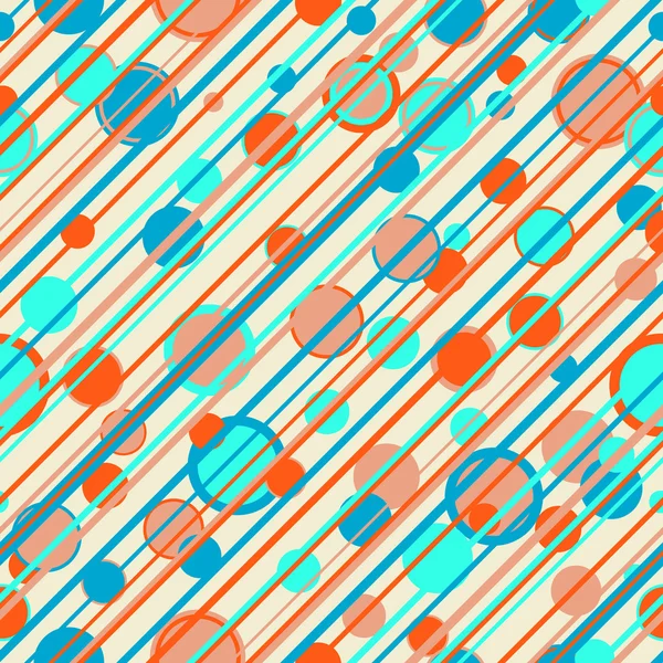 Abstrakta ränder och cirklar mönster — Stock vektor