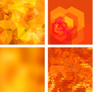 Geometrik arka planlar Set