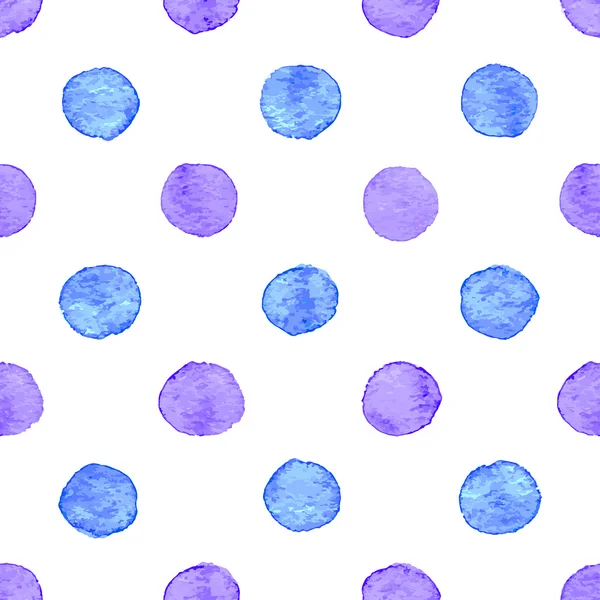 Seamless watercolor dots pattern — Stock Vector