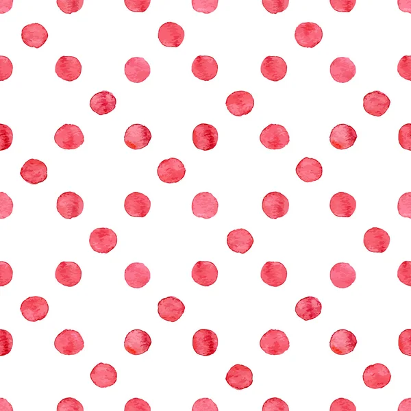 Seamless watercolor dots pattern — Stock Vector