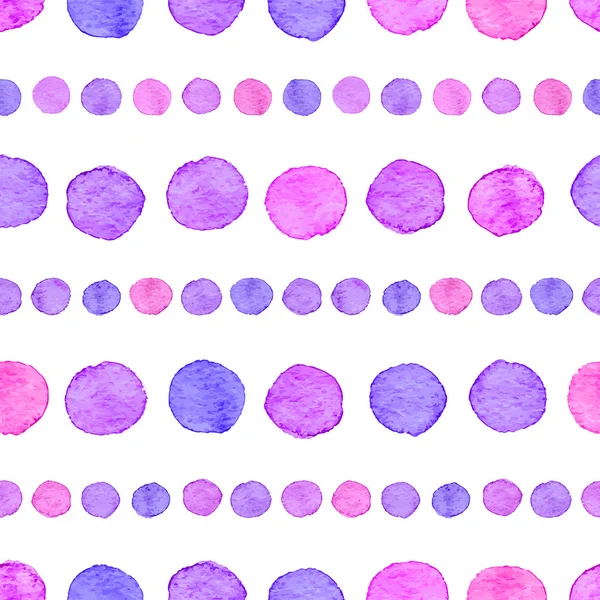 Seamless watercolor dots pattern — Stock Vector